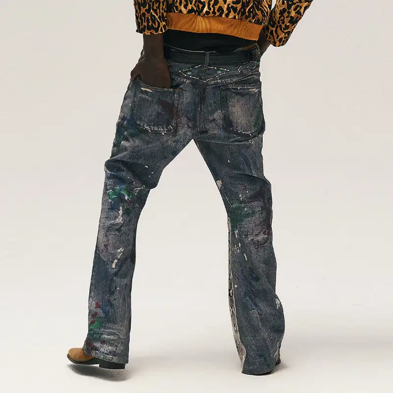 GLACIERBOY丨"RAP STAR" SERIES Snake Waxed Jeans