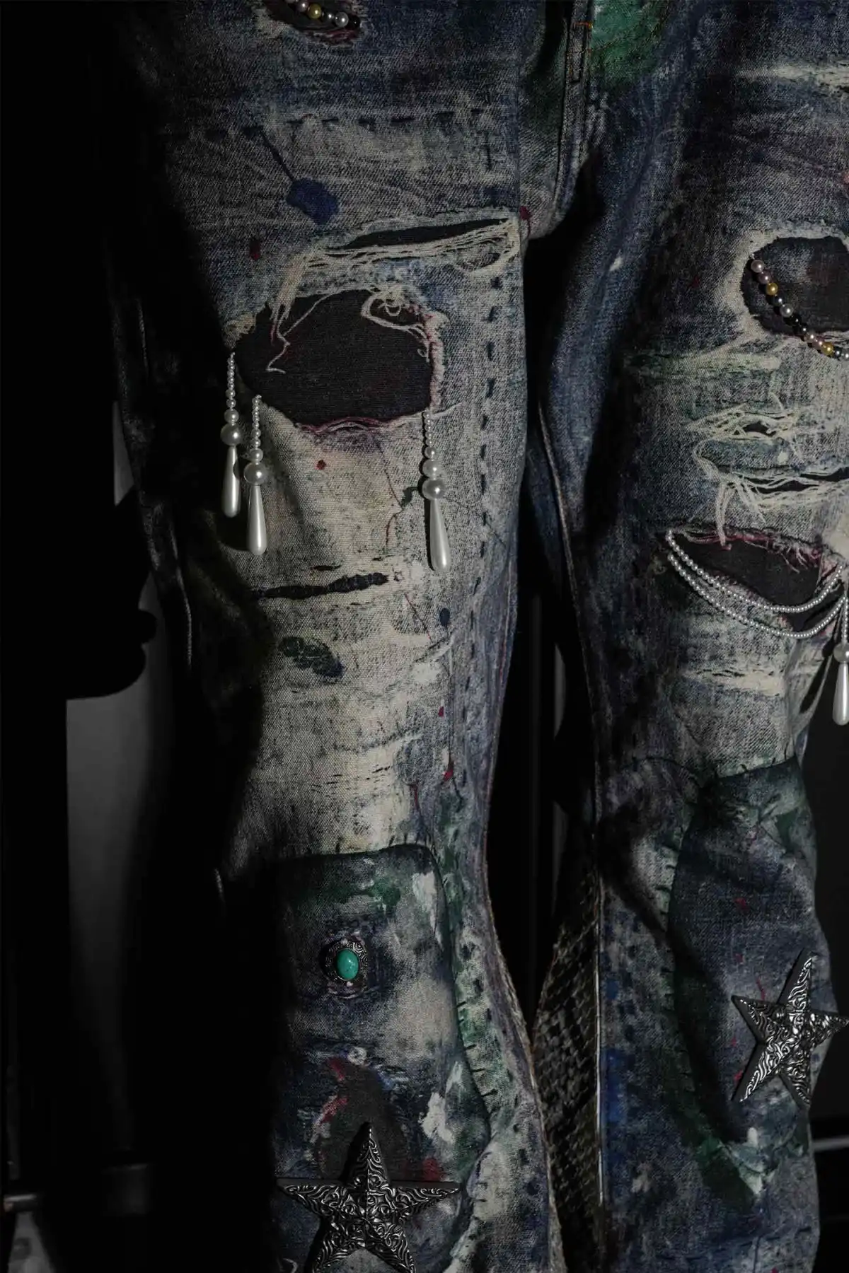 GLACIERBOY丨"RAP STAR" SERIES Snake Waxed Jeans