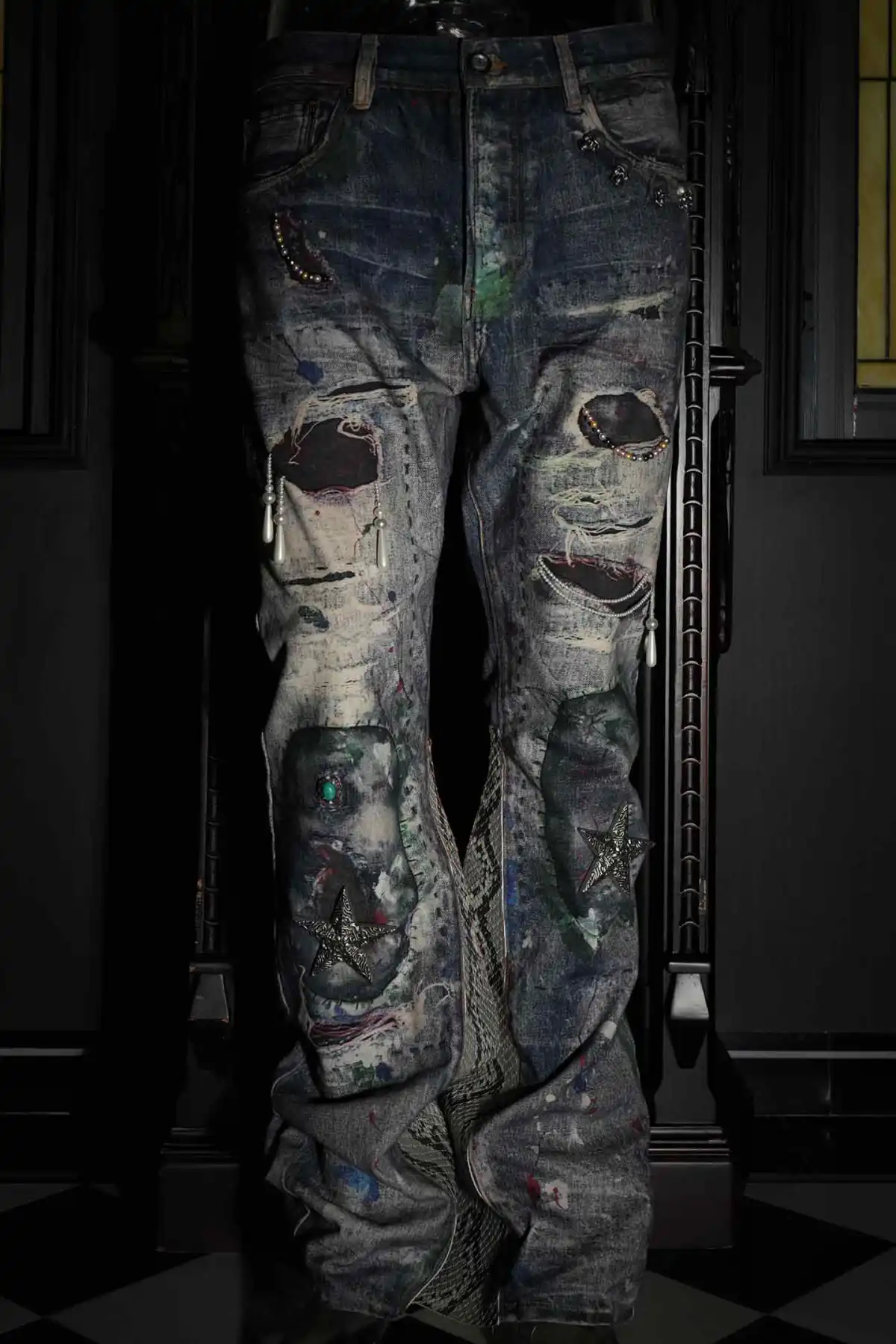 GLACIERBOY丨"RAP STAR" SERIES Snake Waxed Jeans