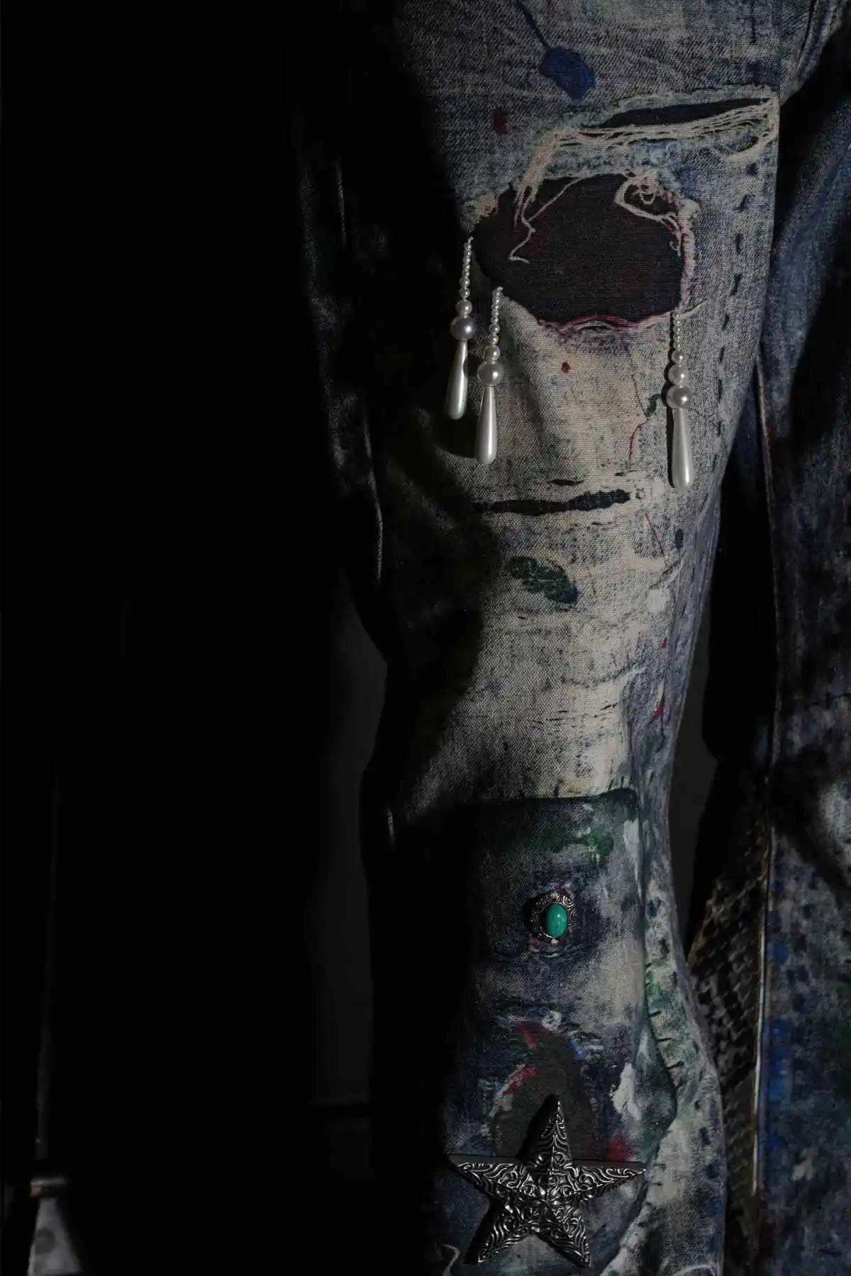 GLACIERBOY丨"RAP STAR" SERIES Snake Waxed Jeans