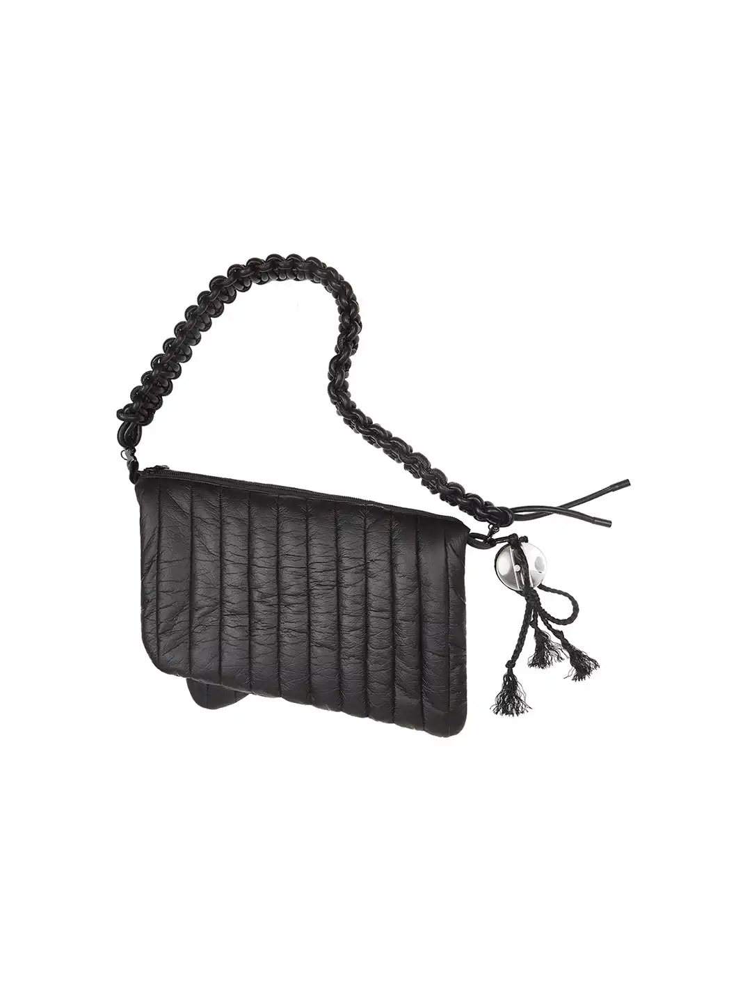 NUTEMPEROR | Handwoven Faux Leather Laptop Crossbody Bag