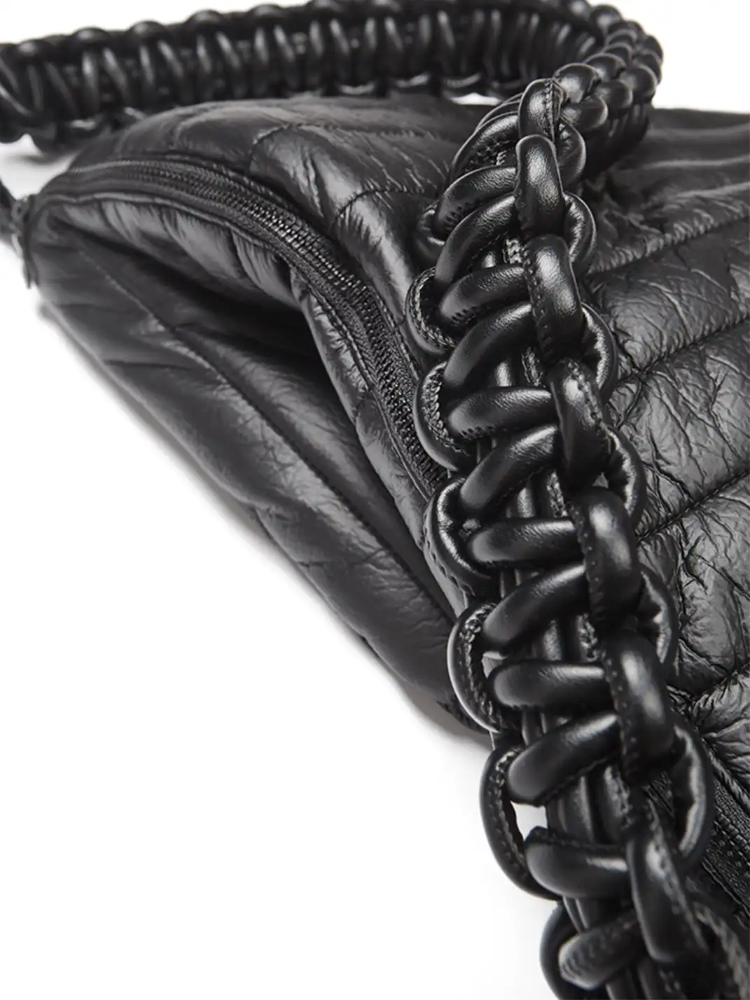NUTEMPEROR | Handwoven Faux Leather Laptop Crossbody Bag
