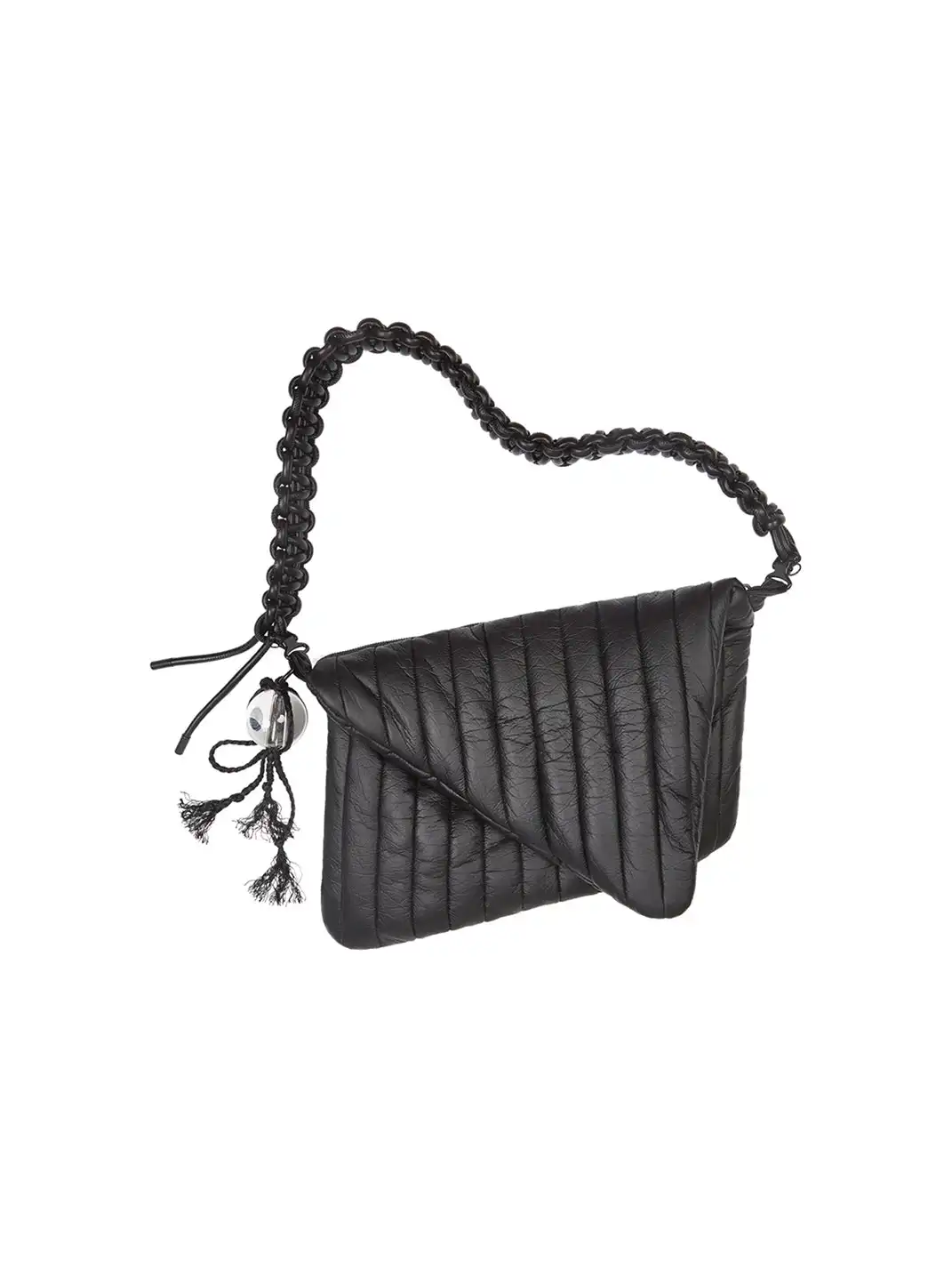 NUTEMPEROR | Handwoven Faux Leather Laptop Crossbody Bag