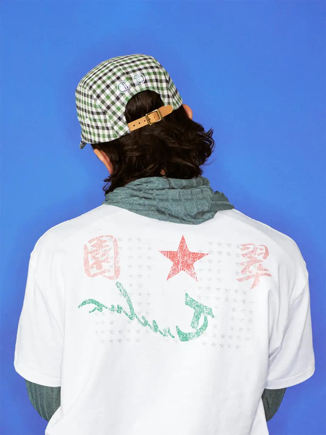 TREclub | Green Plaid Embroidered Five-Panel Cap
