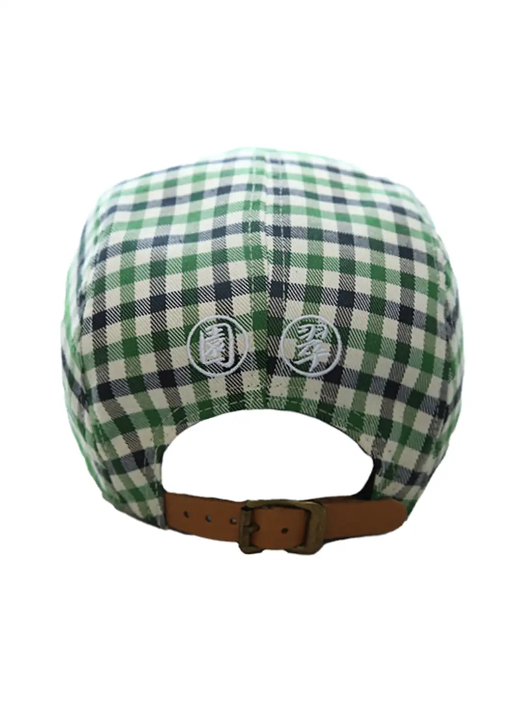 TREclub | Green Plaid Embroidered Five-Panel Cap