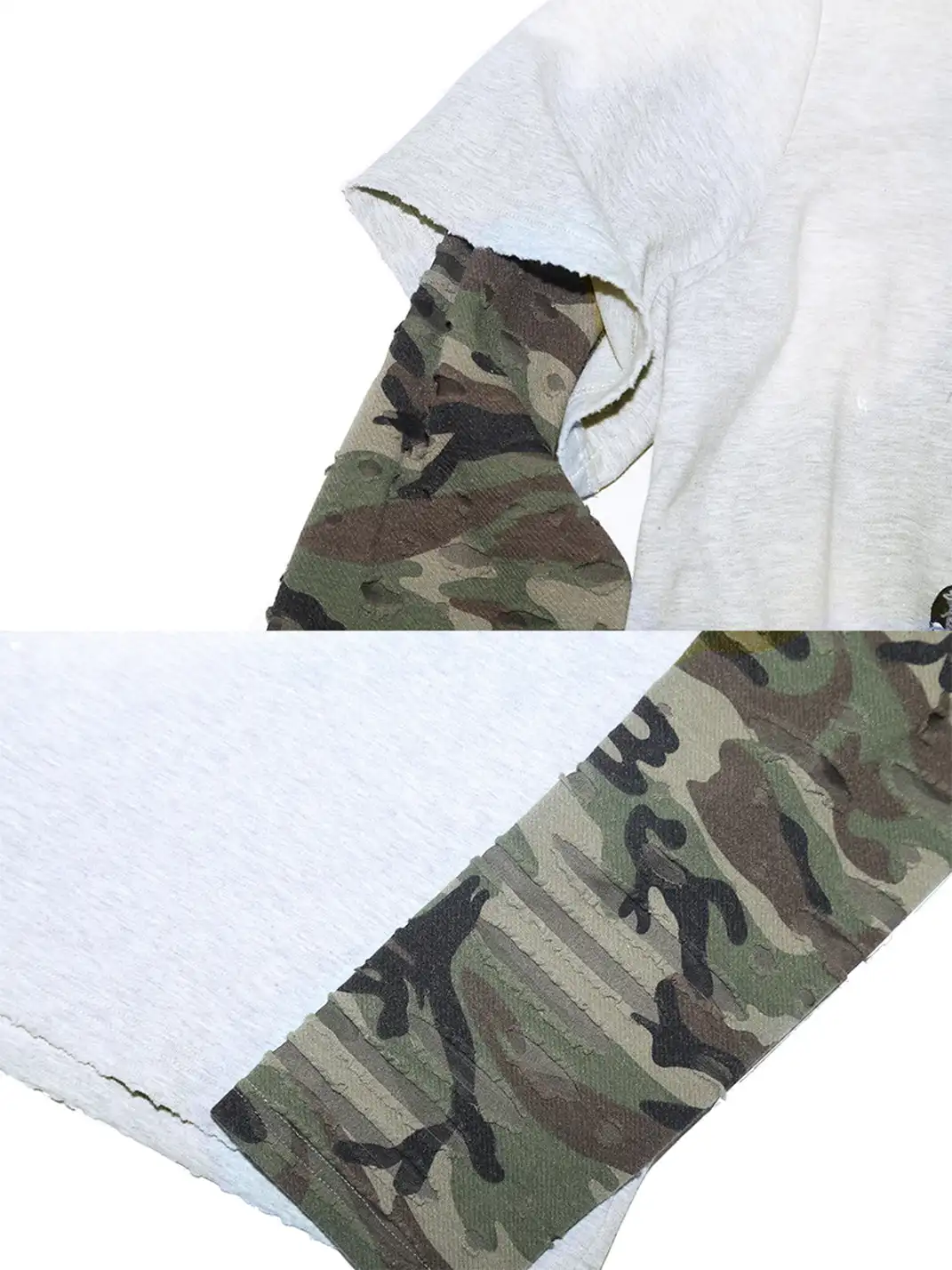 TREclub | Layered Patch Washed Long Sleeve Tee