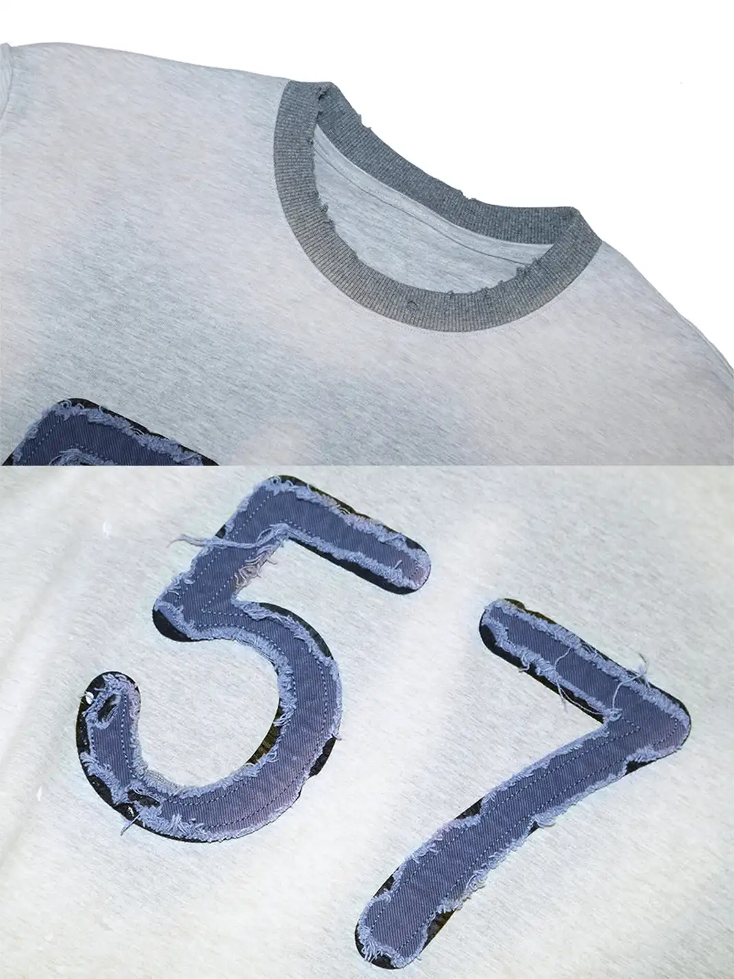 TREclub | Layered Patch Washed Long Sleeve Tee