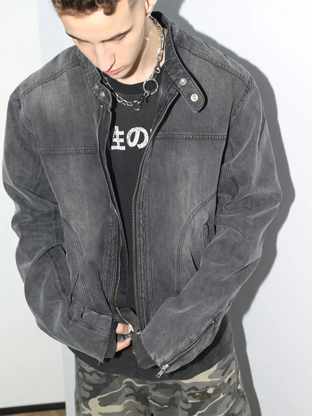 TREclub | Washed Denim Overshirt Jacket