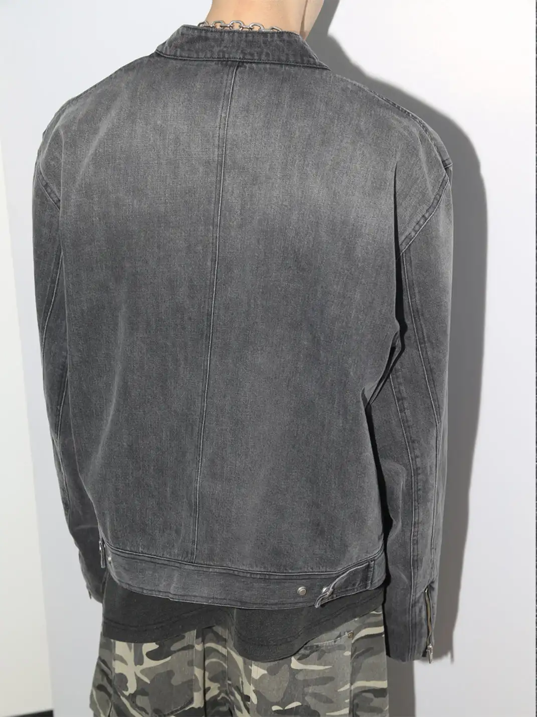 TREclub | Washed Denim Overshirt Jacket