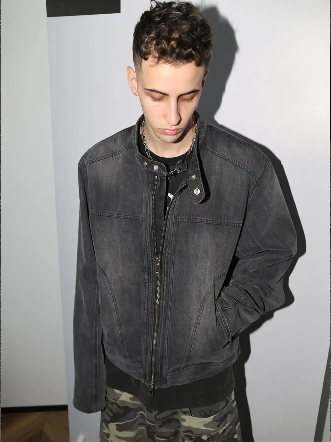 TREclub | Washed Denim Overshirt Jacket