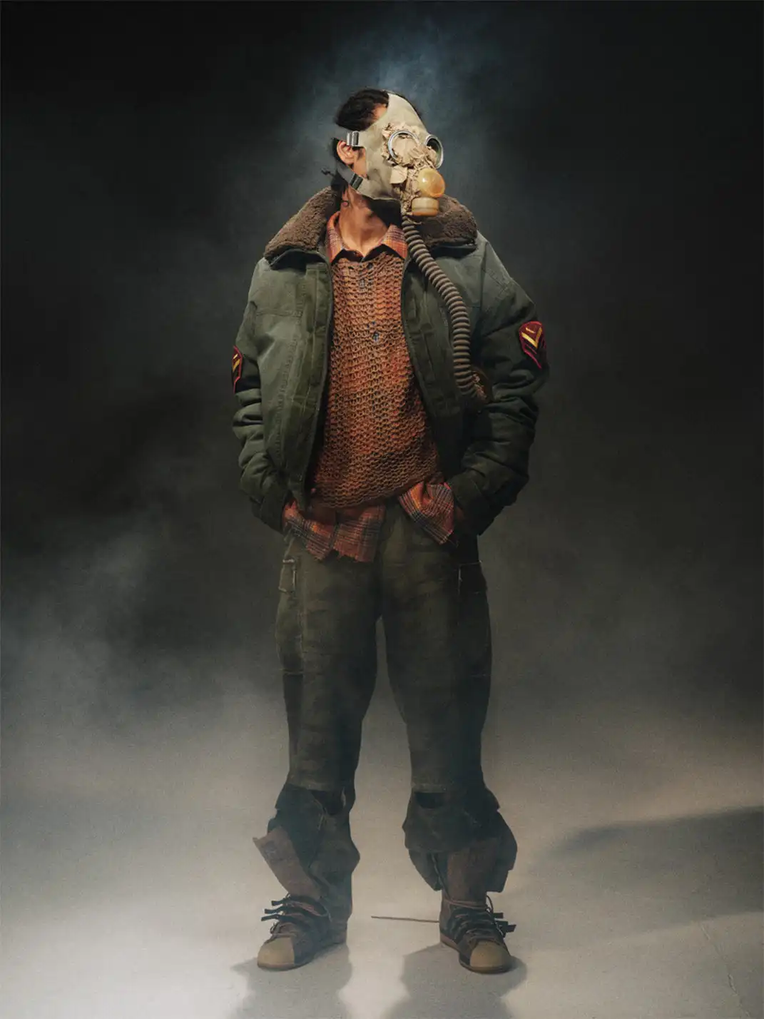 TREclub | Washed Green Aviator Jacket