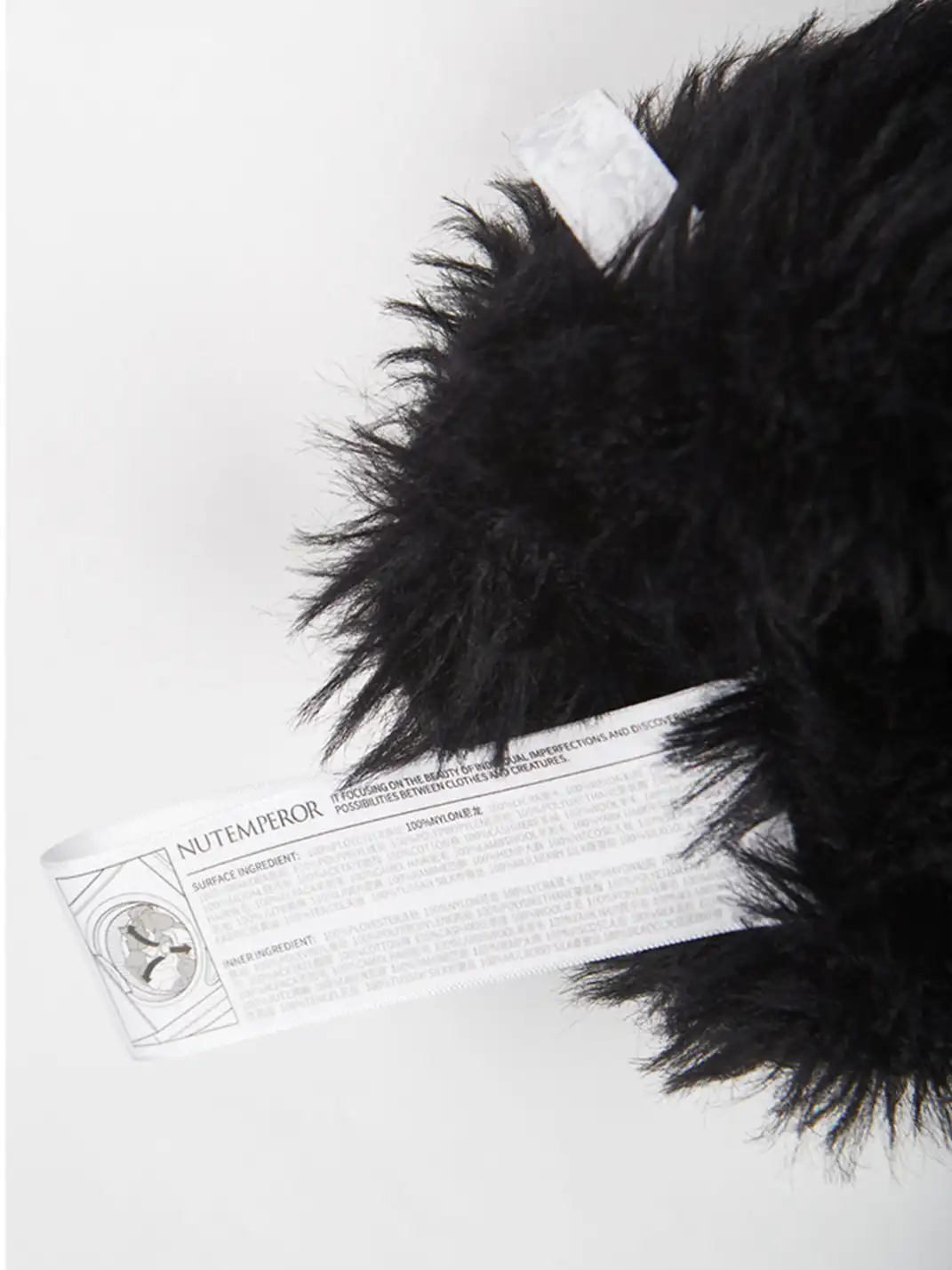 NUTEMPEROR | Furry Knit Beanie Hat-Black