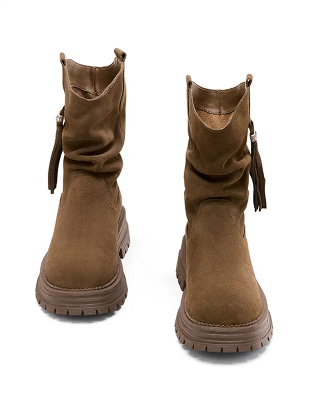 C.BANNER丨Retro British Style Leather Short Boots