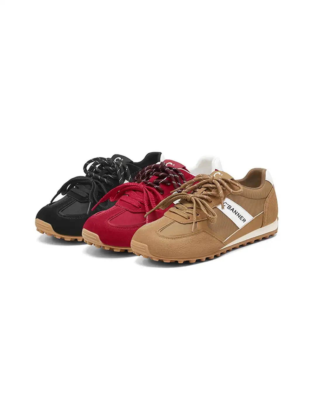 C.BANNER丨Retro Low-Top Casual Leather Shoes Women