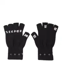 BE A DEVIL丨Sanskrit Fingerless Gloves Punk Style
