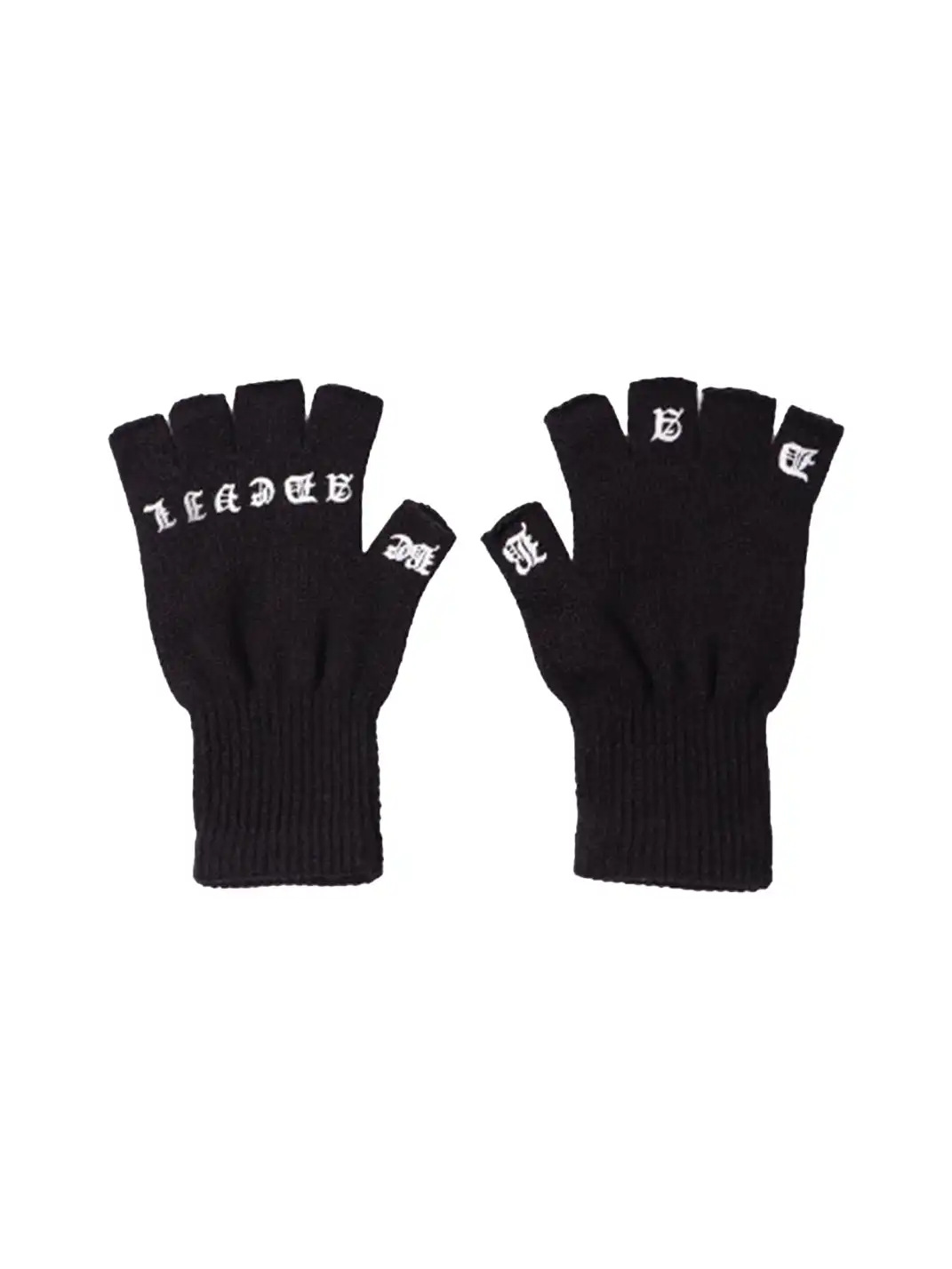BE A DEVIL丨Sanskrit Fingerless Gloves Punk Style