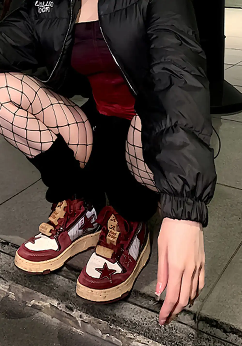KAALIXTO丨Retro Star Sneakers-Wine Limited