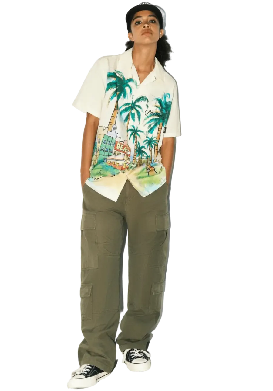 Hawaiian Cotton Printed Casual T-Shirt - 2