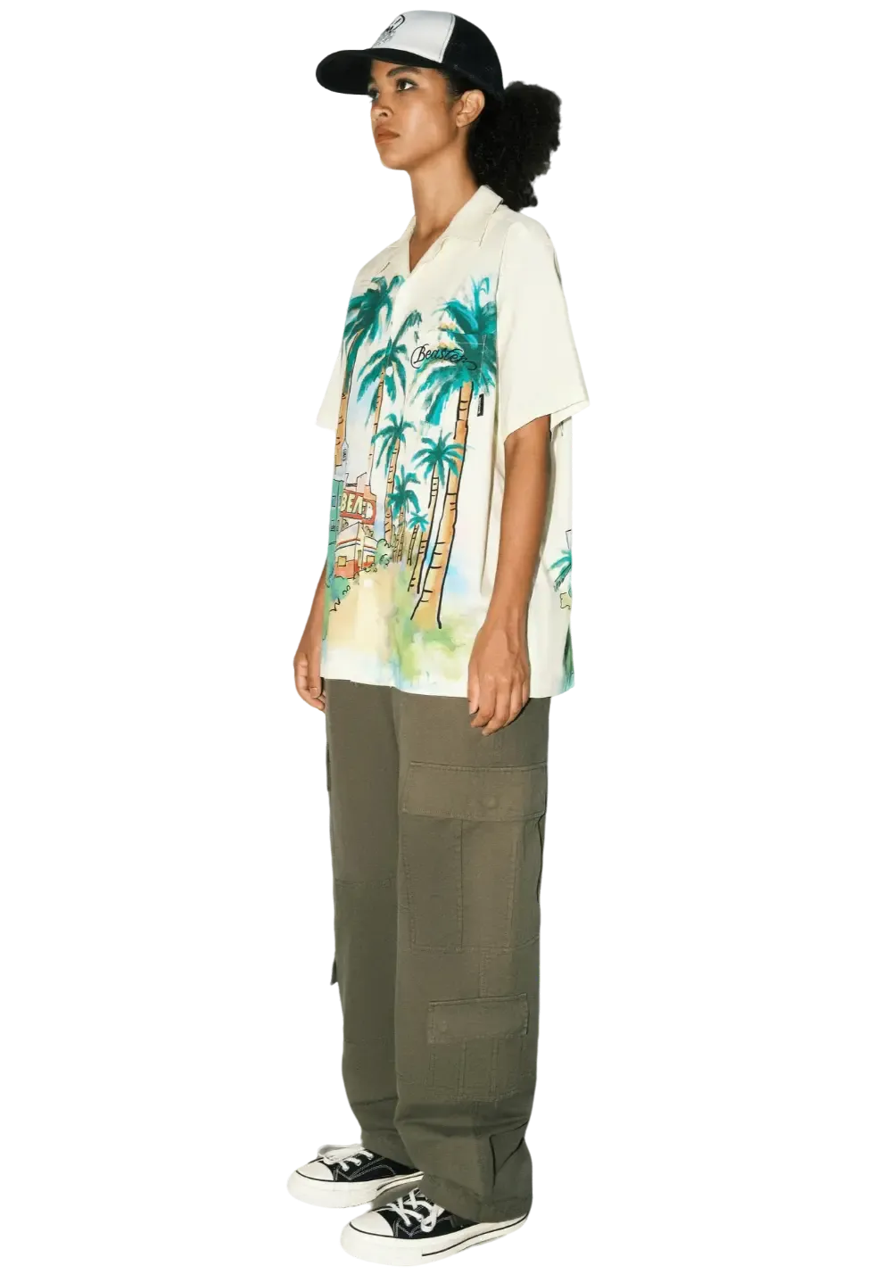 Hawaiian Cotton Printed Casual T-Shirt