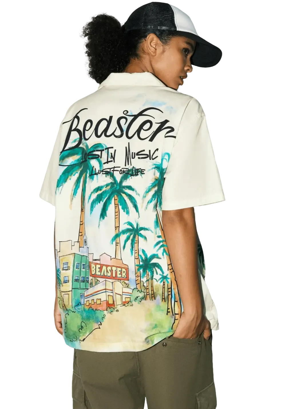 Hawaiian Cotton Printed Casual T-Shirt