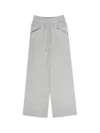 NUTEMPEROR | Structured Wide-Leg Sweatpants Grey