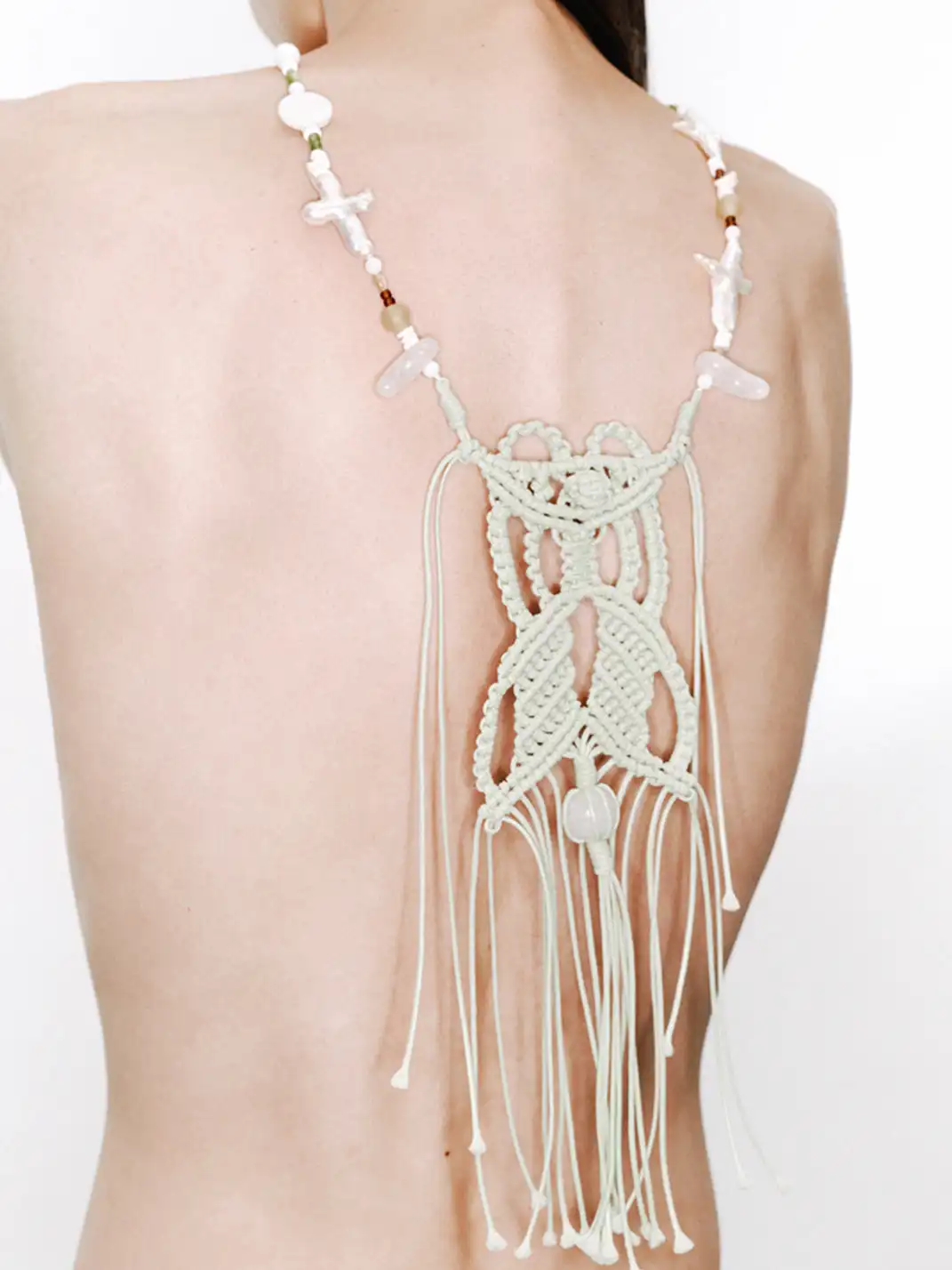 NUTEMPEROR | Handwoven Irregular Tassel Beaded Necklace