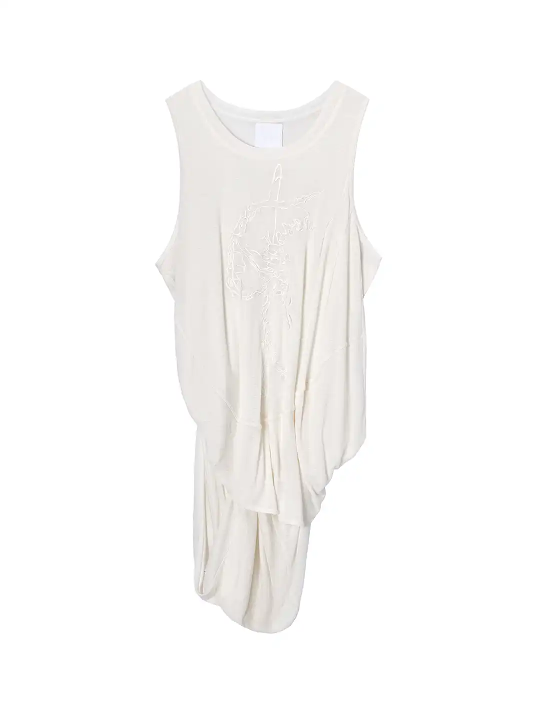 NUTEMPEROR | Knot Detail Embroidered Sleeveless Vest