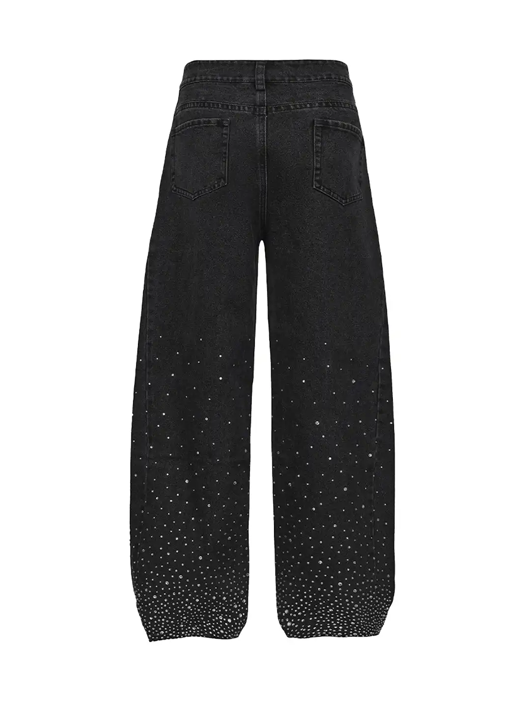 FayChui | Rhinestone Starburst Loose Fit Statement Pants