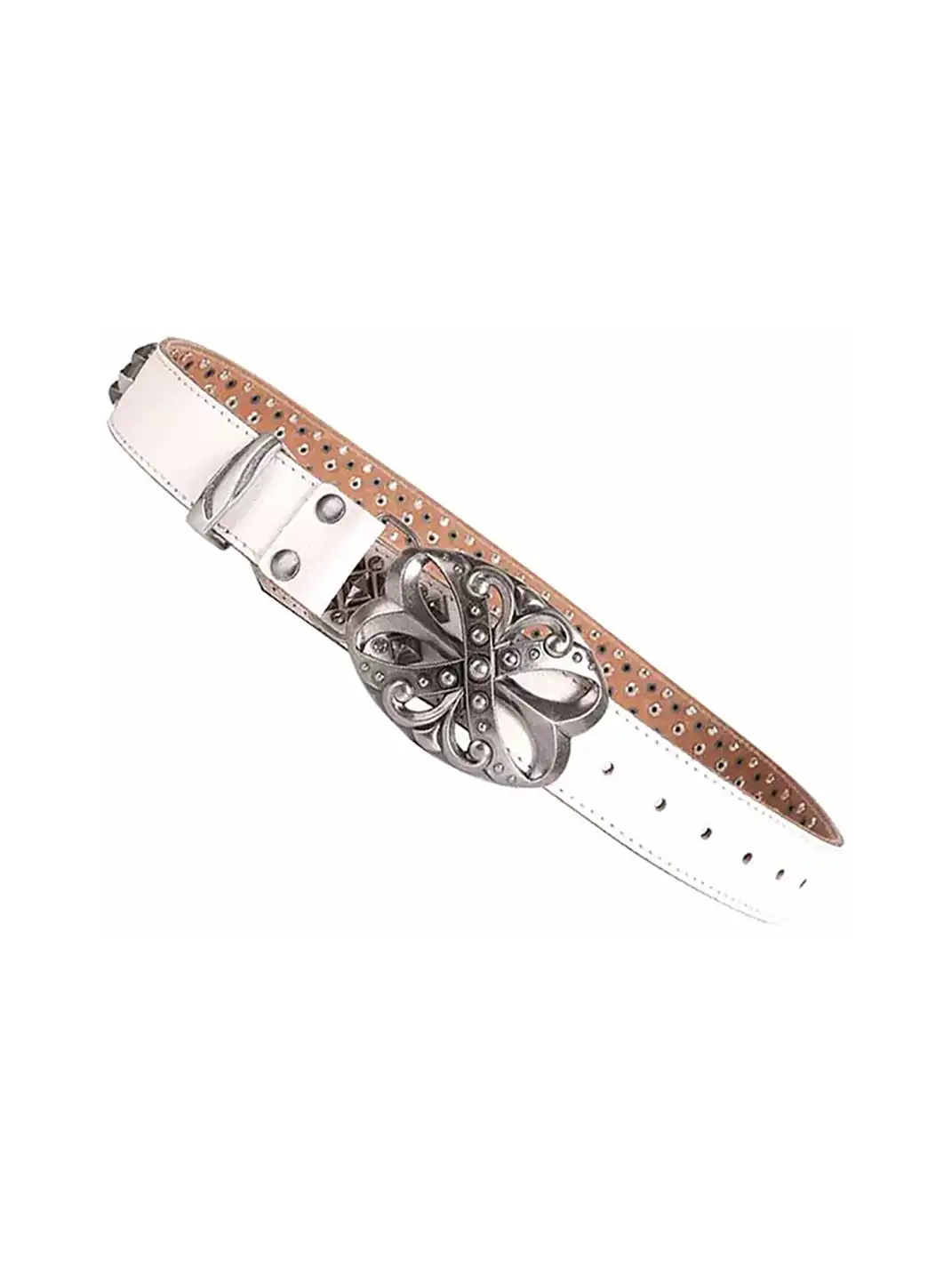 DND4DES | Studded Rhinestone Real Leather Punk Belt