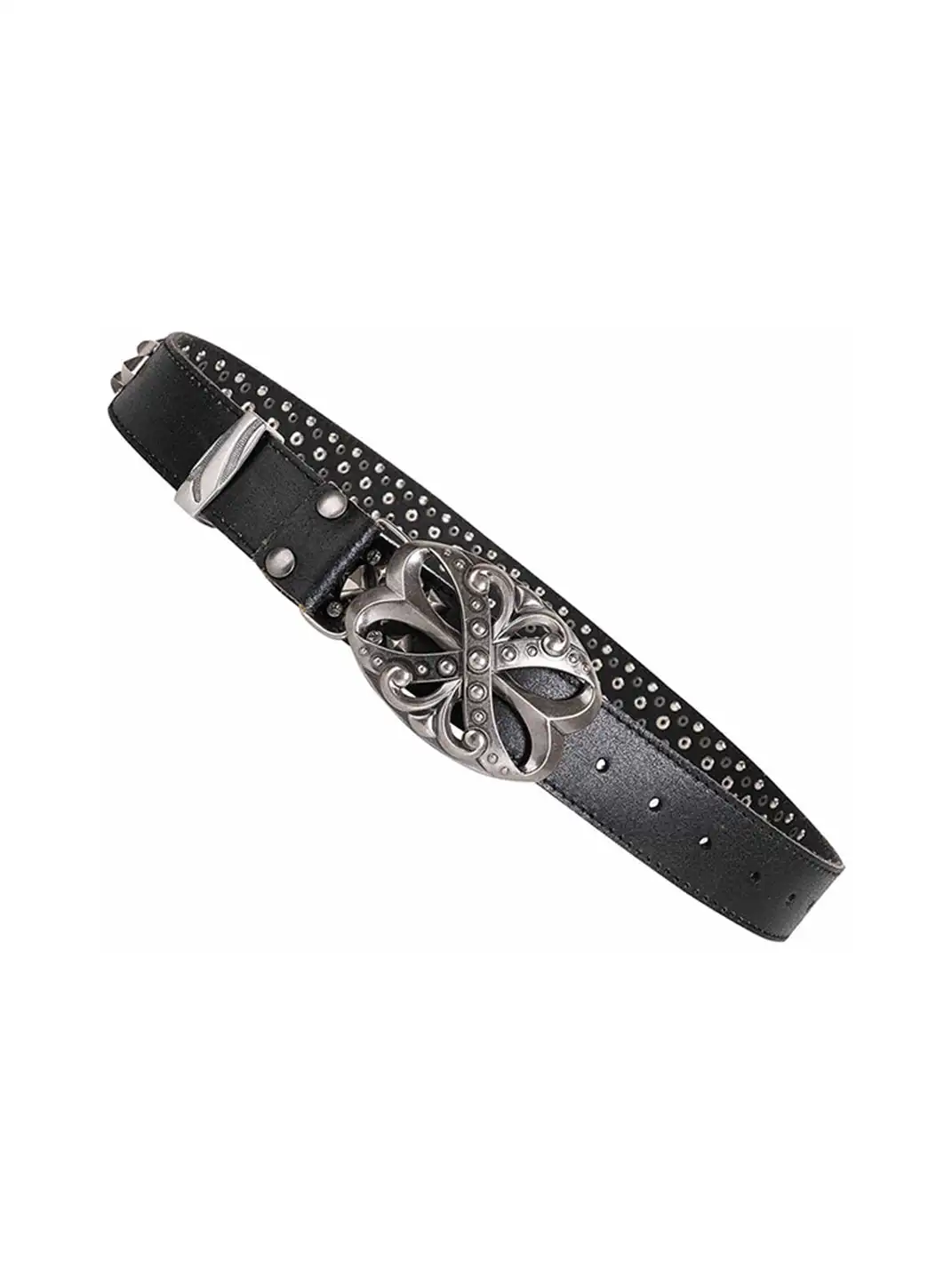 DND4DES | Studded Rhinestone Real Leather Punk Belt
