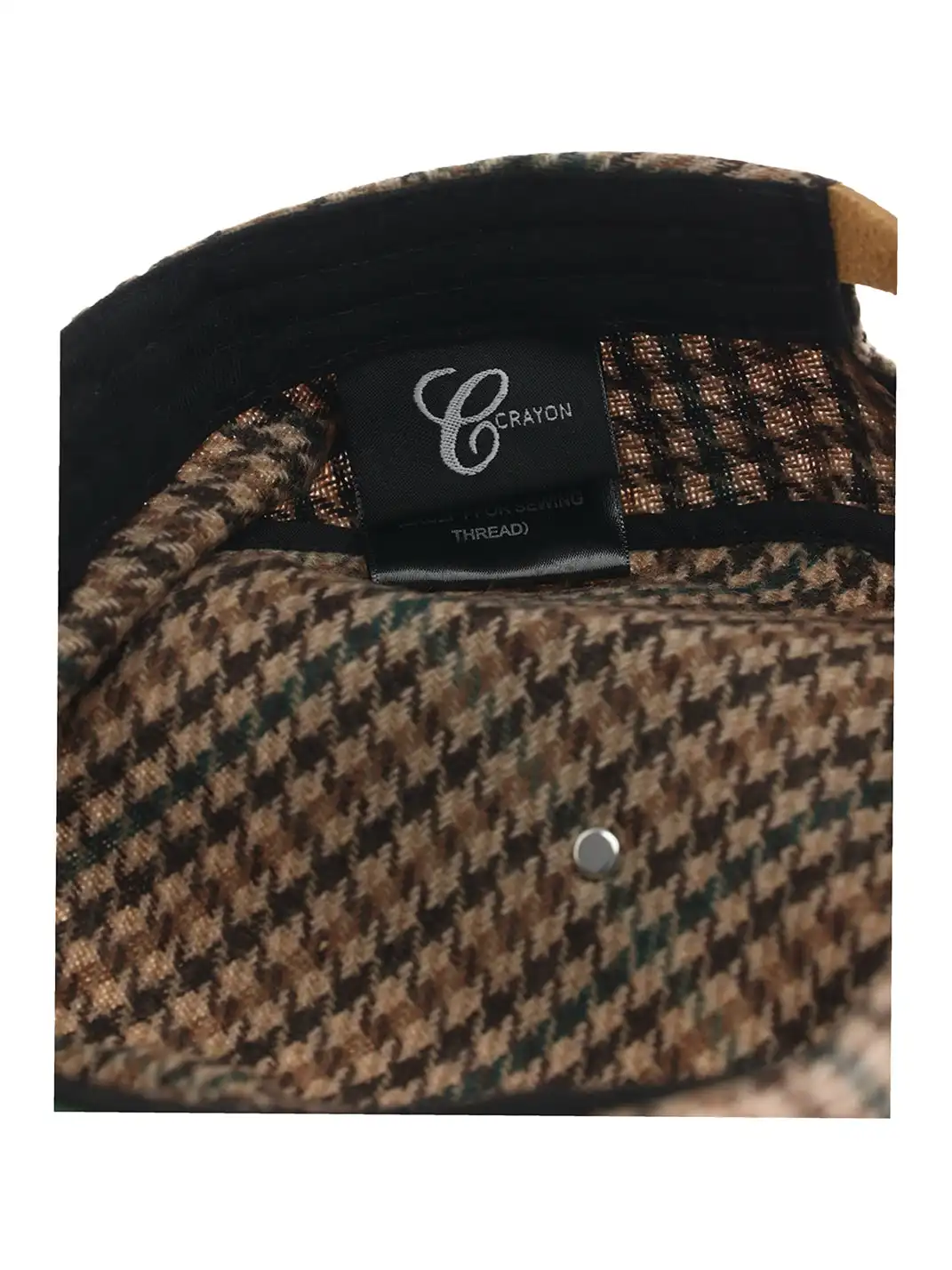 6CRAYON | Flat Brim Embroidered Baseball Cap-Brown