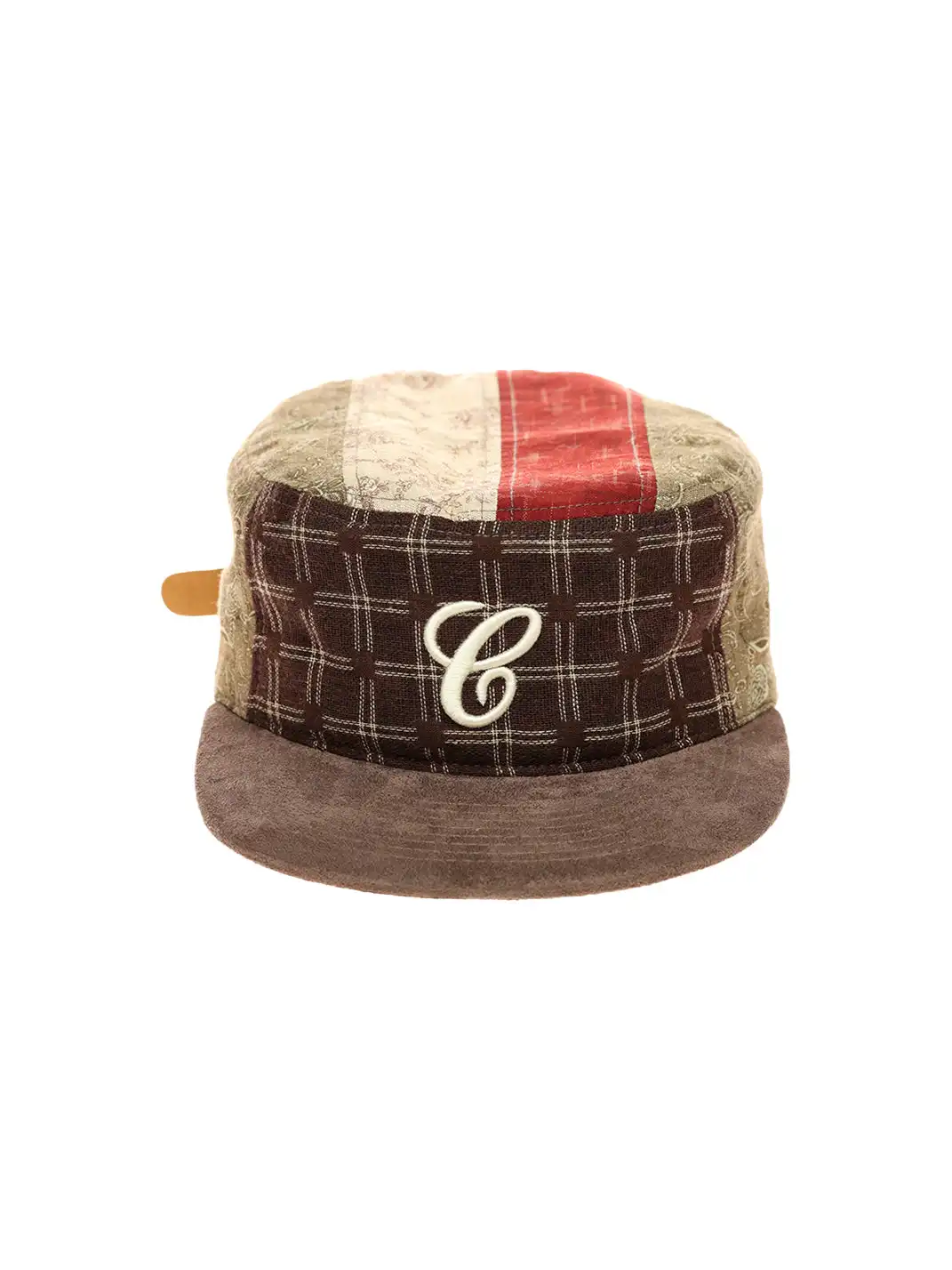 6CRAYON | Vintage Patchwork Embroidered Brim Cap