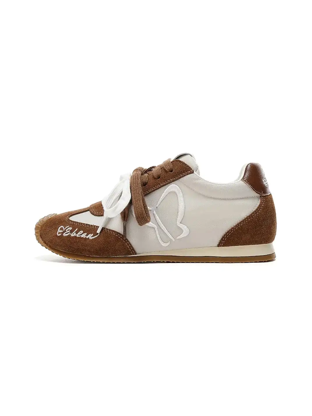 EBLAN丨Two-Tone Lace Retro Leather Training Shoes