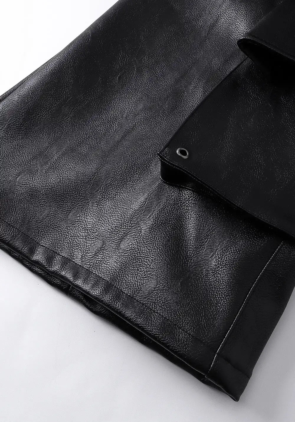 REBEL WAVE丨Structured Multi-Pocket Leather Cargos