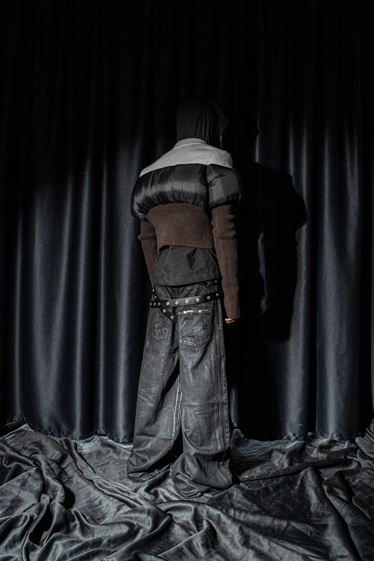 REBEL WAVE丨Hand-Waxed Damaged Wide-Leg Pants