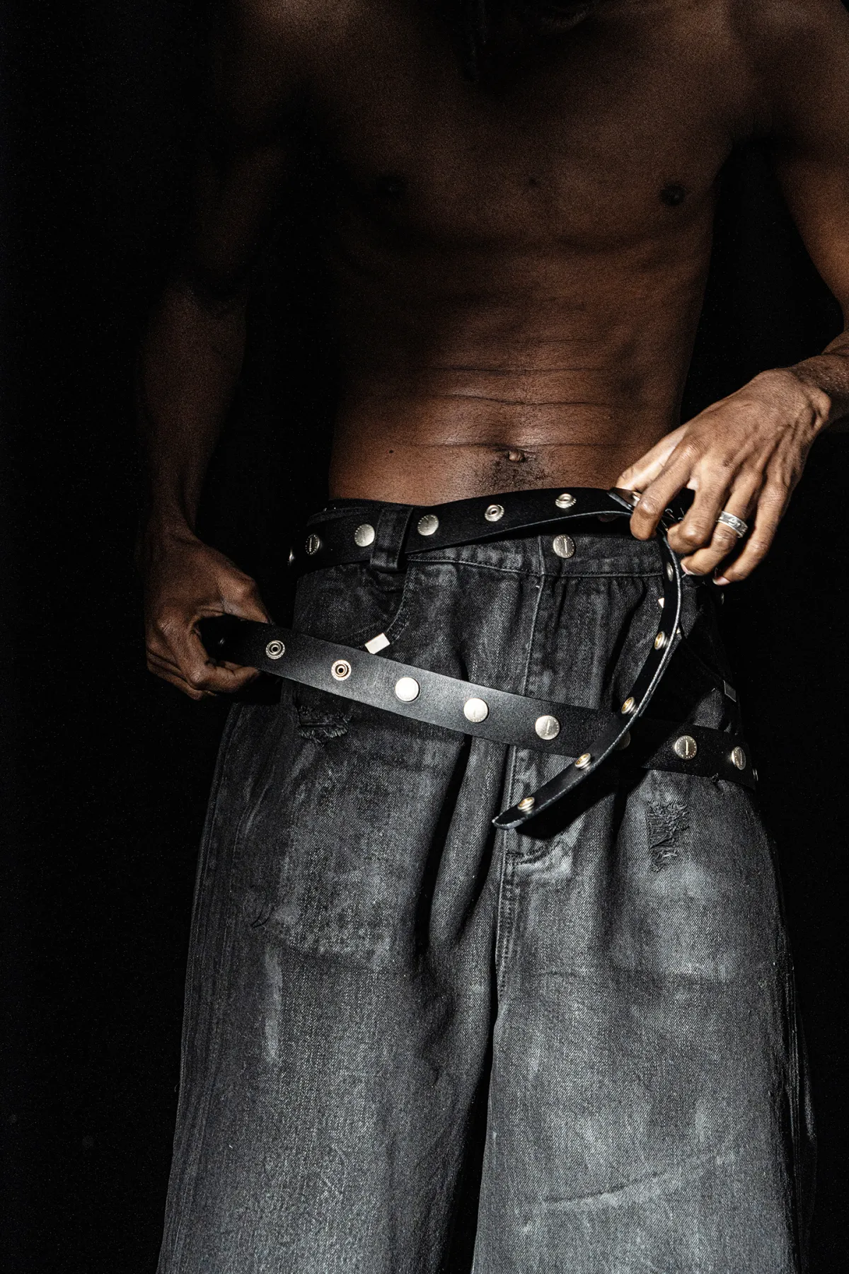 REBEL WAVE丨"SØL" Rivet Button Belt