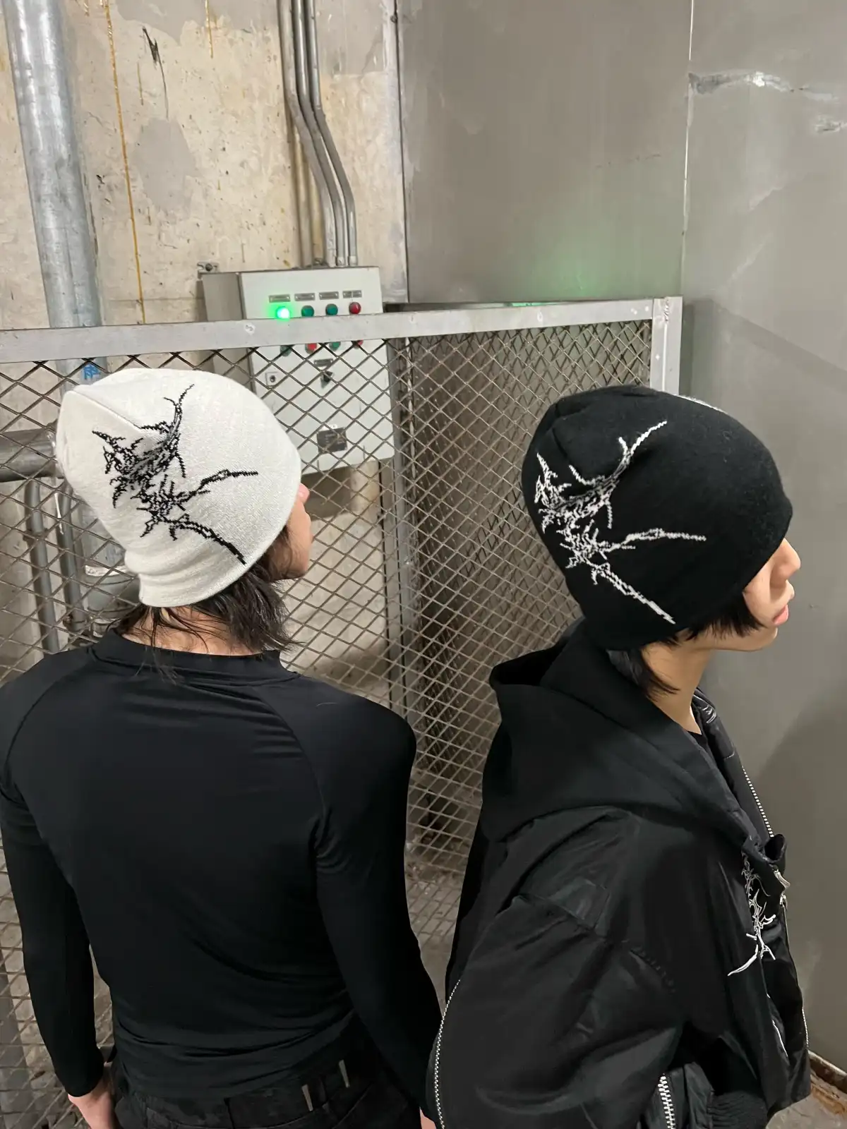 REBEL WAVE丨Bone Print Knit Beanie