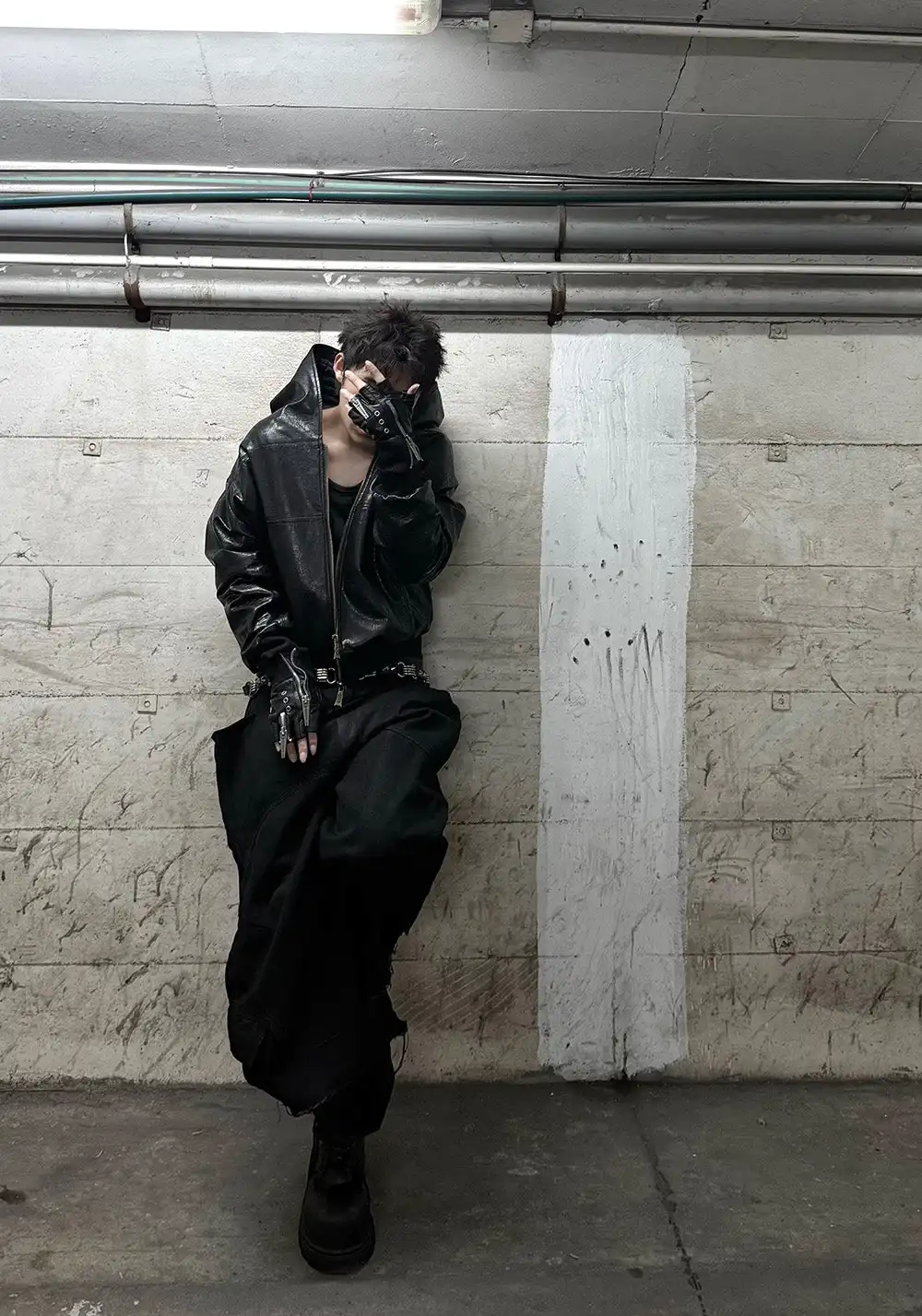 REBEL WAVE丨 "O" Shield Waxed Cargo Pants