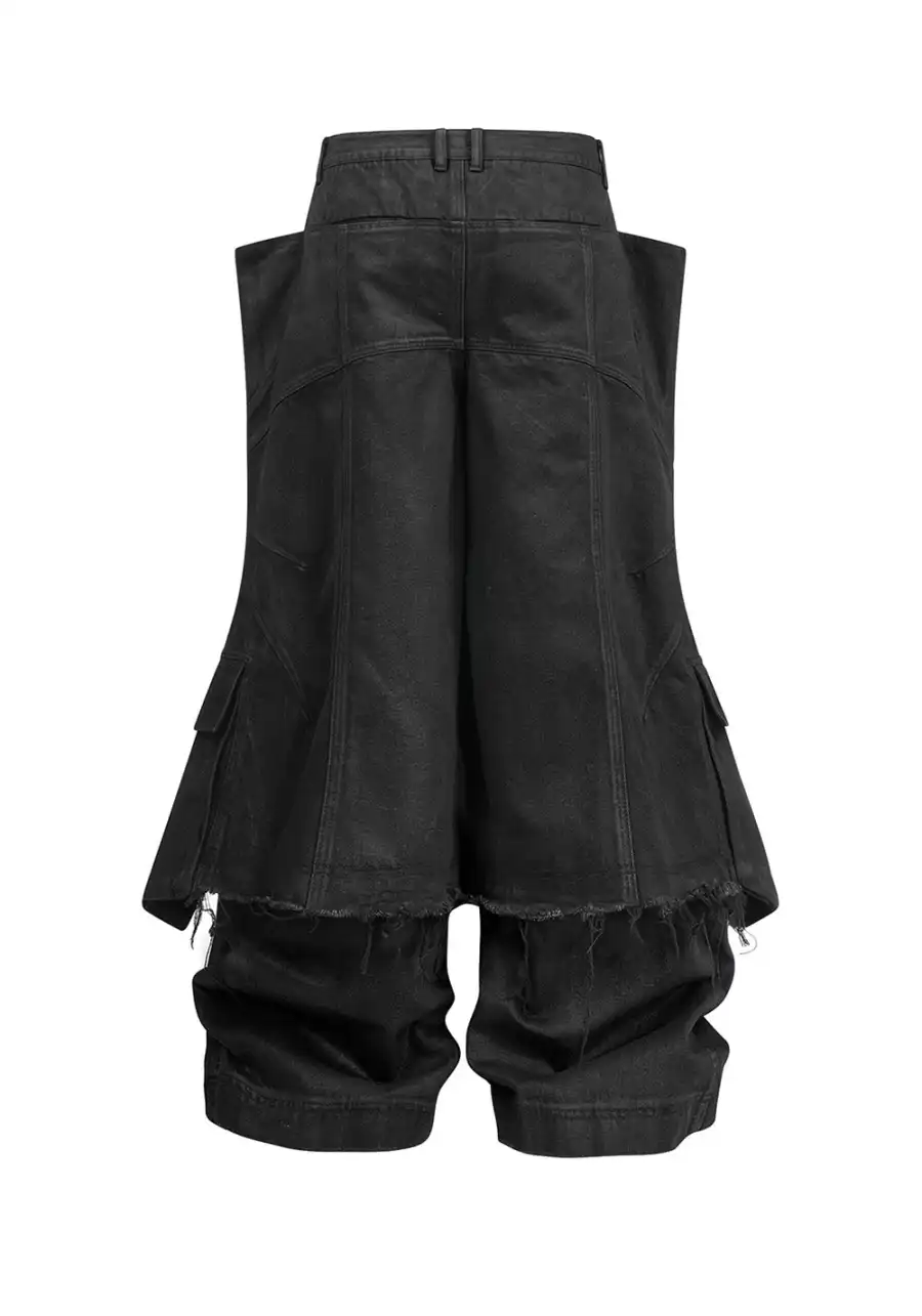 REBEL WAVE丨 "O" Shield Waxed Cargo Pants - 4