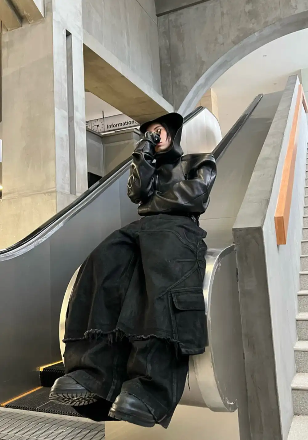 REBEL WAVE丨 "O" Shield Waxed Cargo Pants