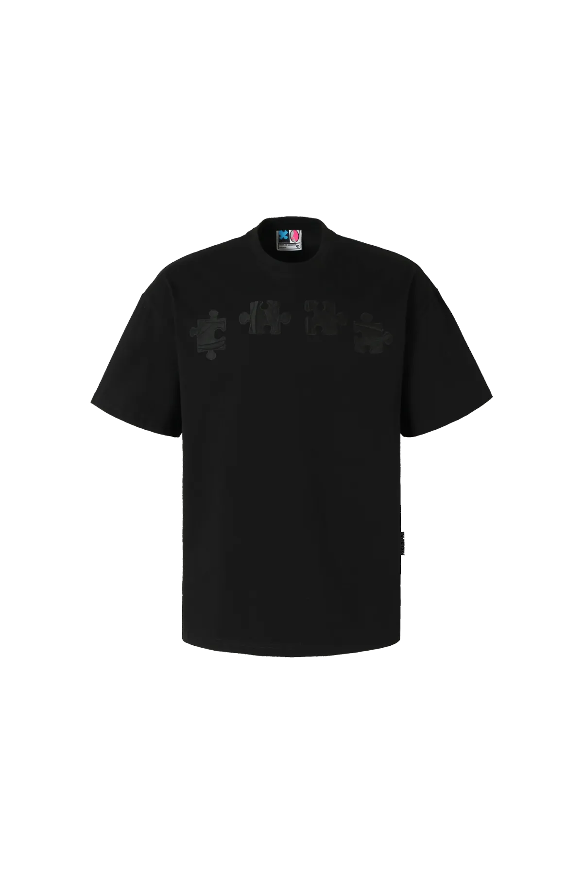 YADcrew | New Style Puzzle Texture Trendy All-Match Casual Short-Sleeved T-Shirt