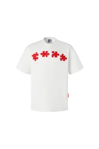 YADcrew | New Style Puzzle Texture Trendy All-Match Casual Short-Sleeved T-Shirt