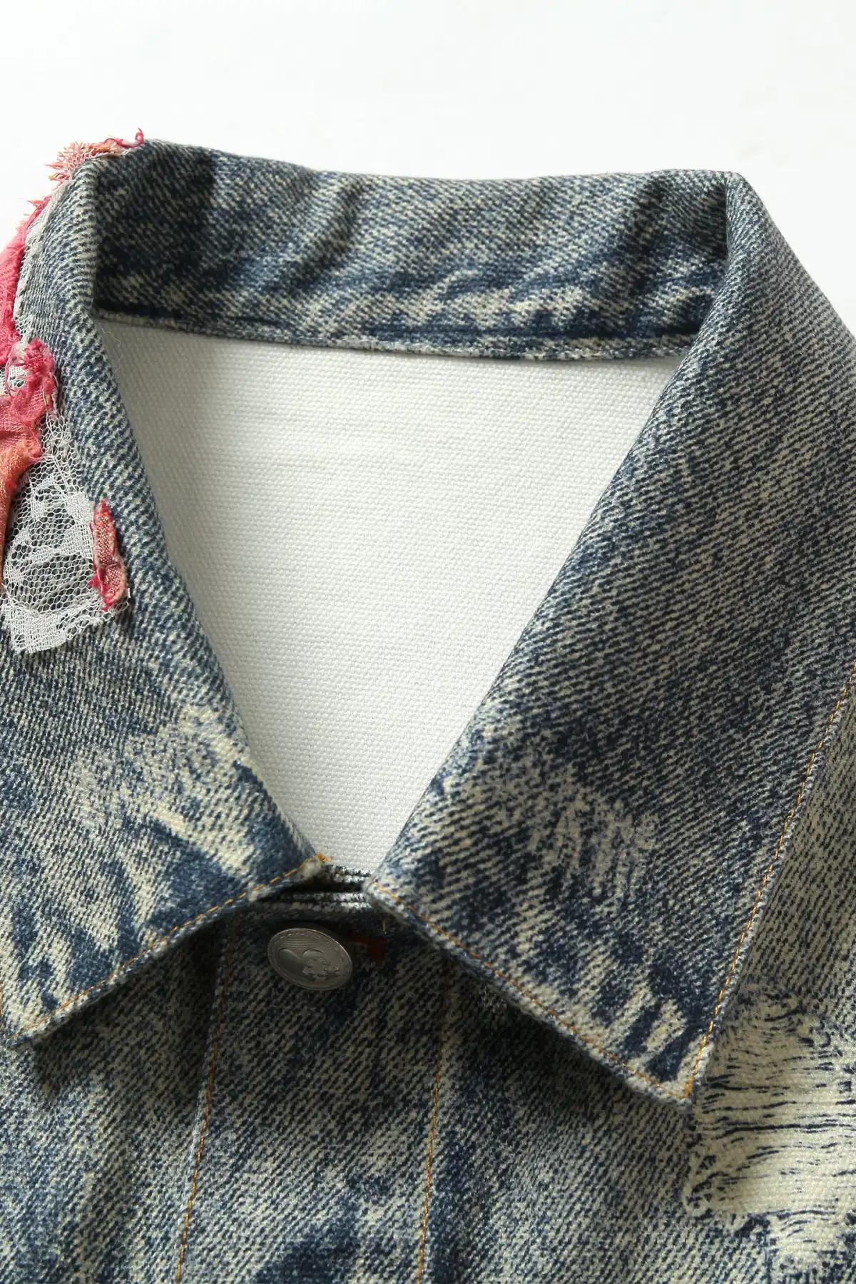 YADcrew | Sunset Cloud Lace Print Denim Jacket/Pants