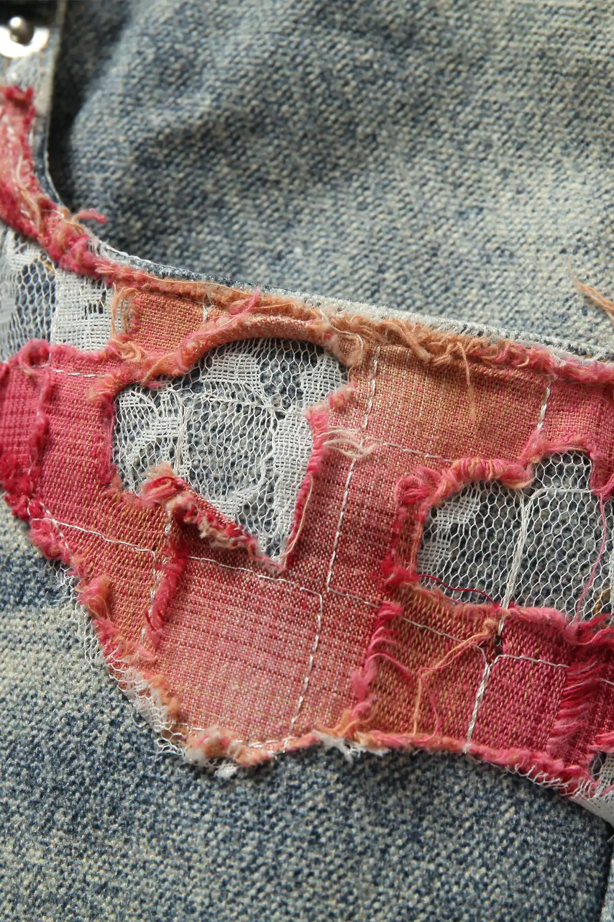 YADcrew | Sunset Cloud Lace Print Denim Jacket/Pants
