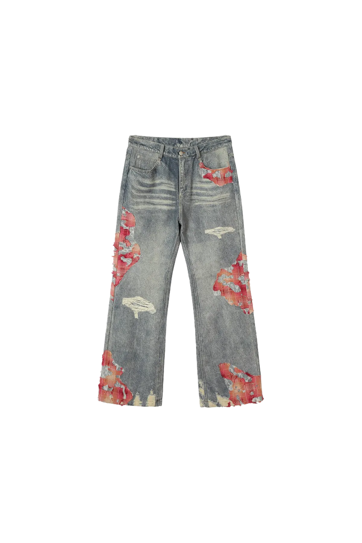 YADcrew | Sunset Cloud Lace Print Denim Jacket/Pants