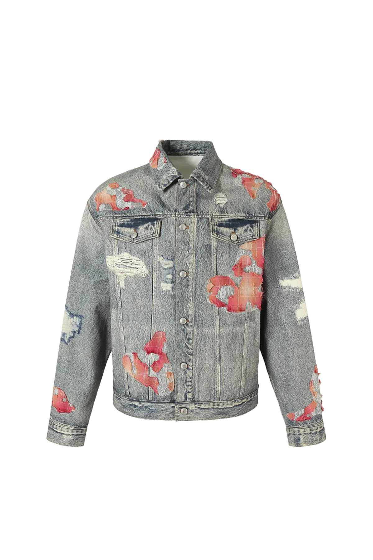 YADcrew | Sunset Cloud Lace Print Denim Jacket/Pants