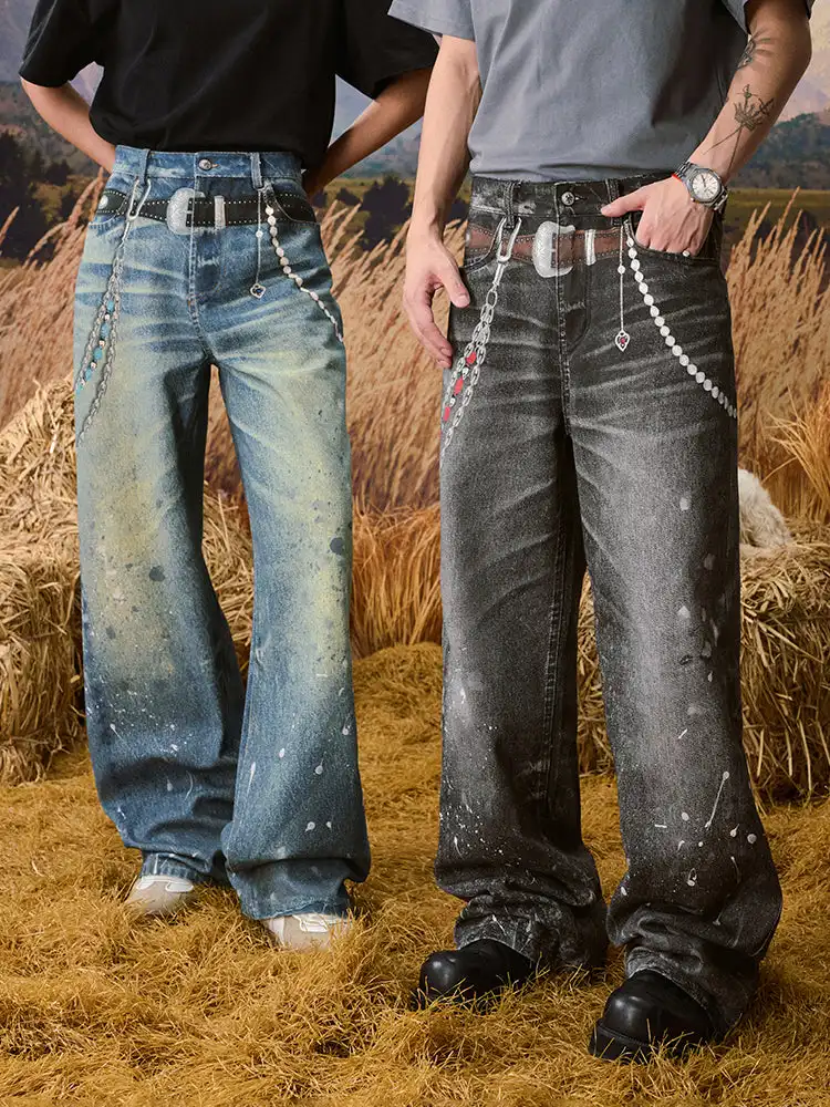 YADcrew丨3D Printed Street Vintage Jeans
