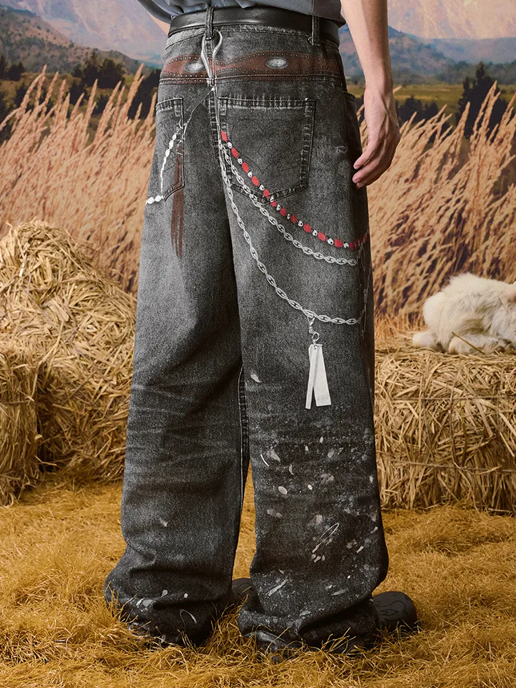 YADcrew丨3D Printed Street Vintage Jeans