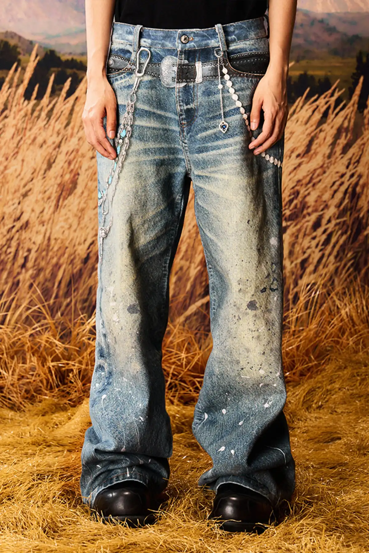 YADcrew丨3D Printed Street Vintage Jeans
