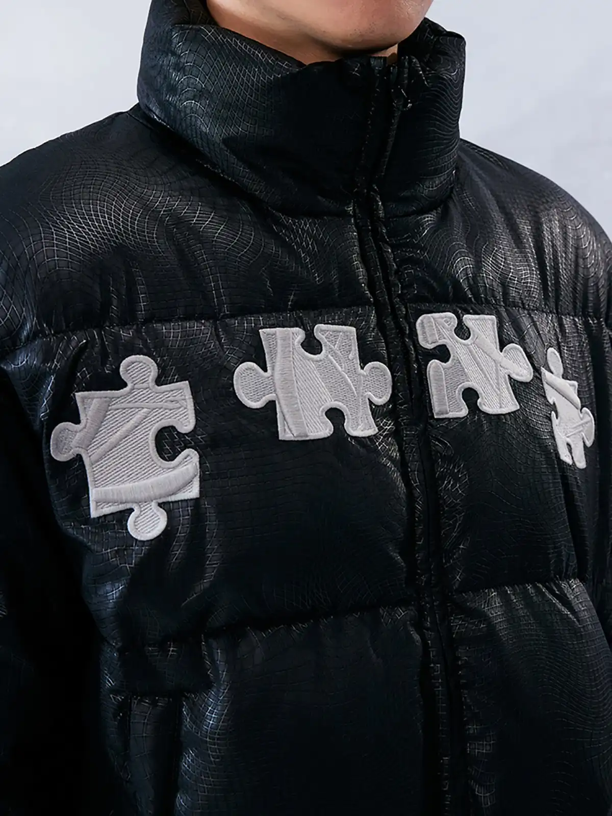 YADcrew | 3D Geometric Embroidery Down Jacket